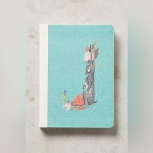 NWT Anthropologie Lucille Michieli Woodland Monogram Journal “J”